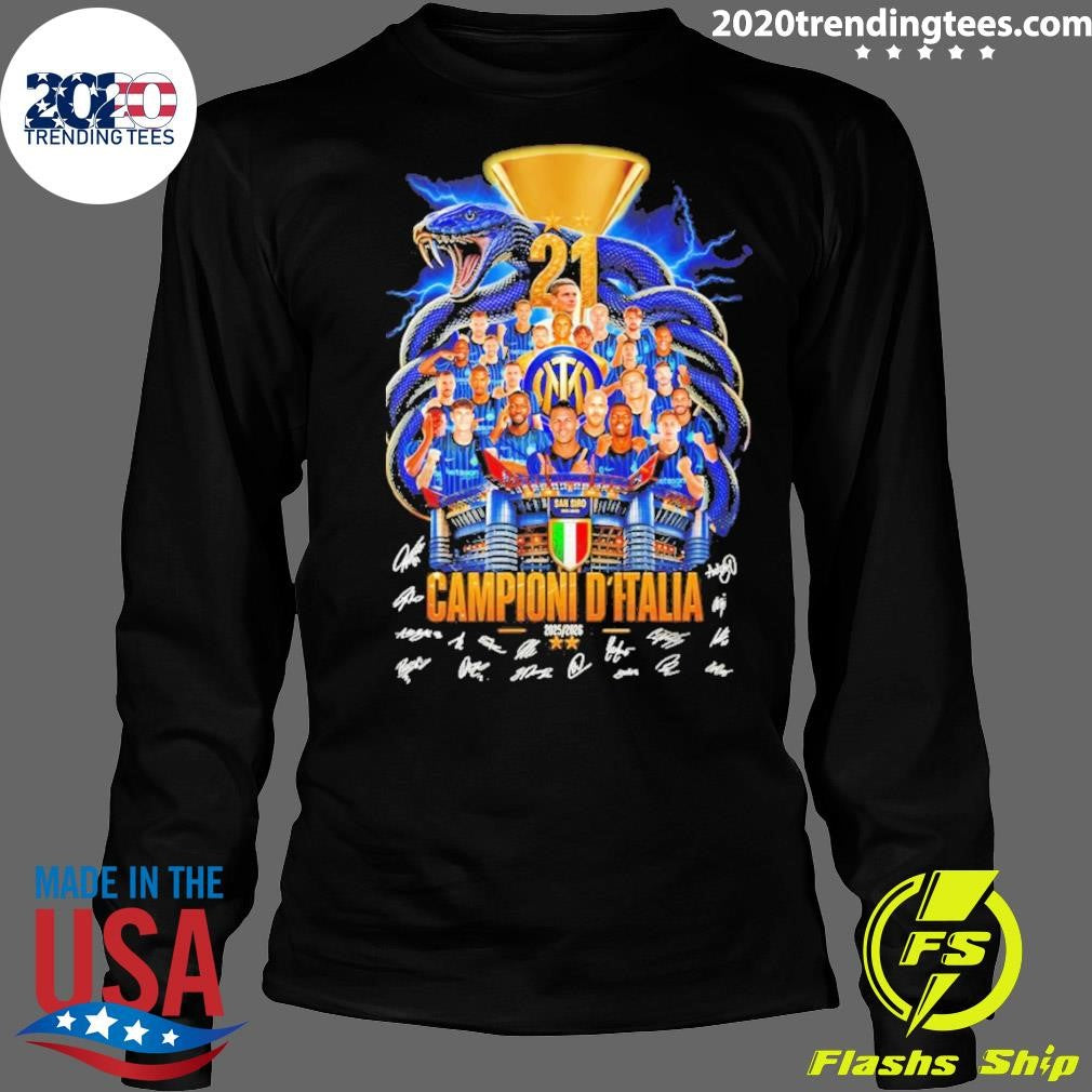 Inter Milan Fc Campioni D’italia San Siro 2025 26 Signatures Shirt