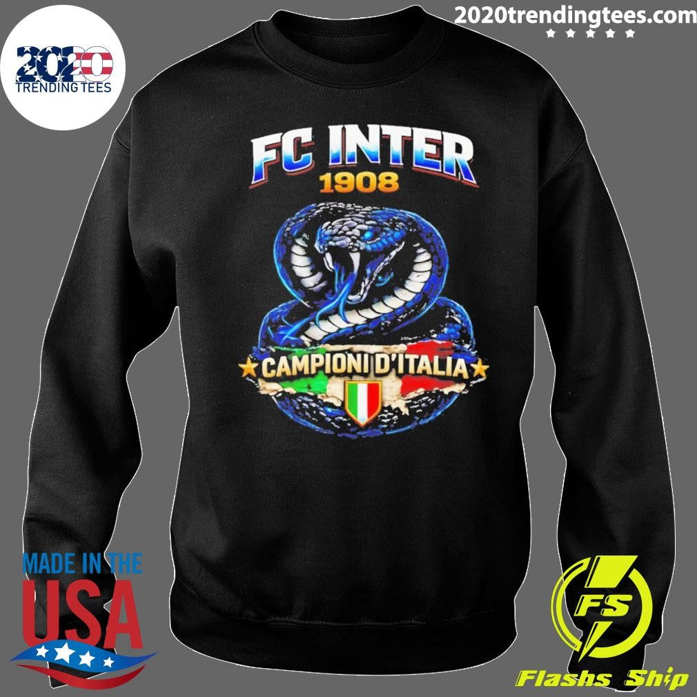 Internazionale Milan Fc Snake Campioni D’italia 1980 Serie A Champions Of Italy Shirt