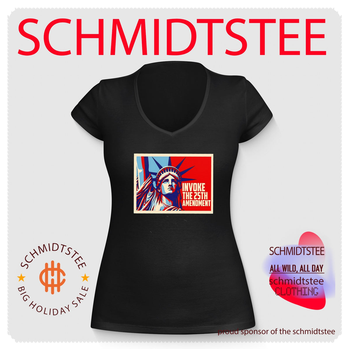 Invoke the 25th amenoment State of Liberty shirt