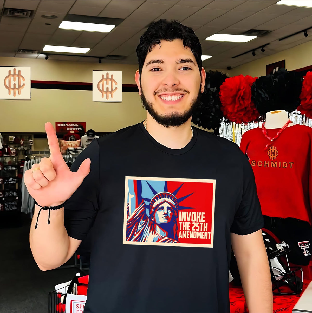 Invoke the 25th amenoment State of Liberty shirt