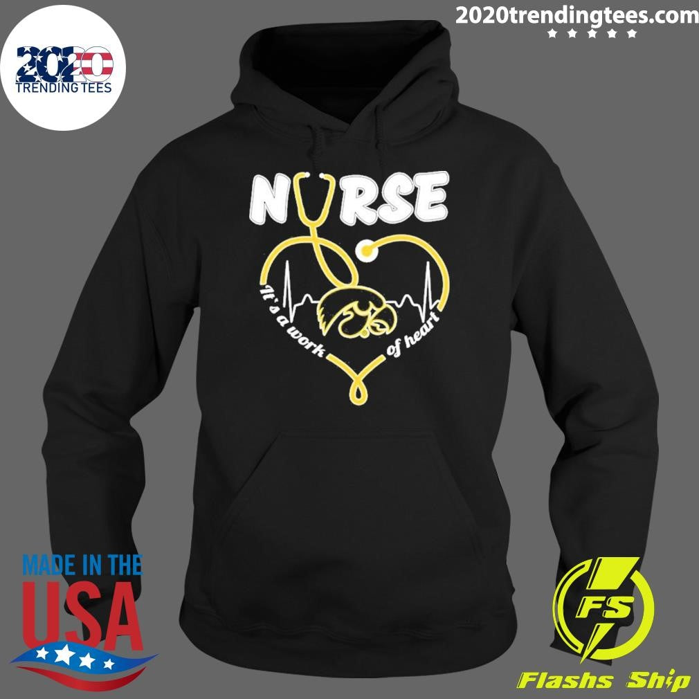 Iowa Hawkeyes Heartbeat 2026 Nurse It’s A Work Of Heart Shirt