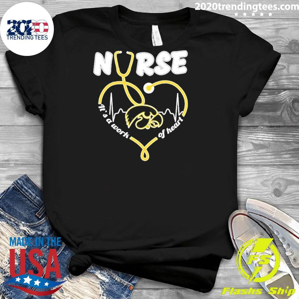 Iowa Hawkeyes Heartbeat 2026 Nurse It’s A Work Of Heart Shirt