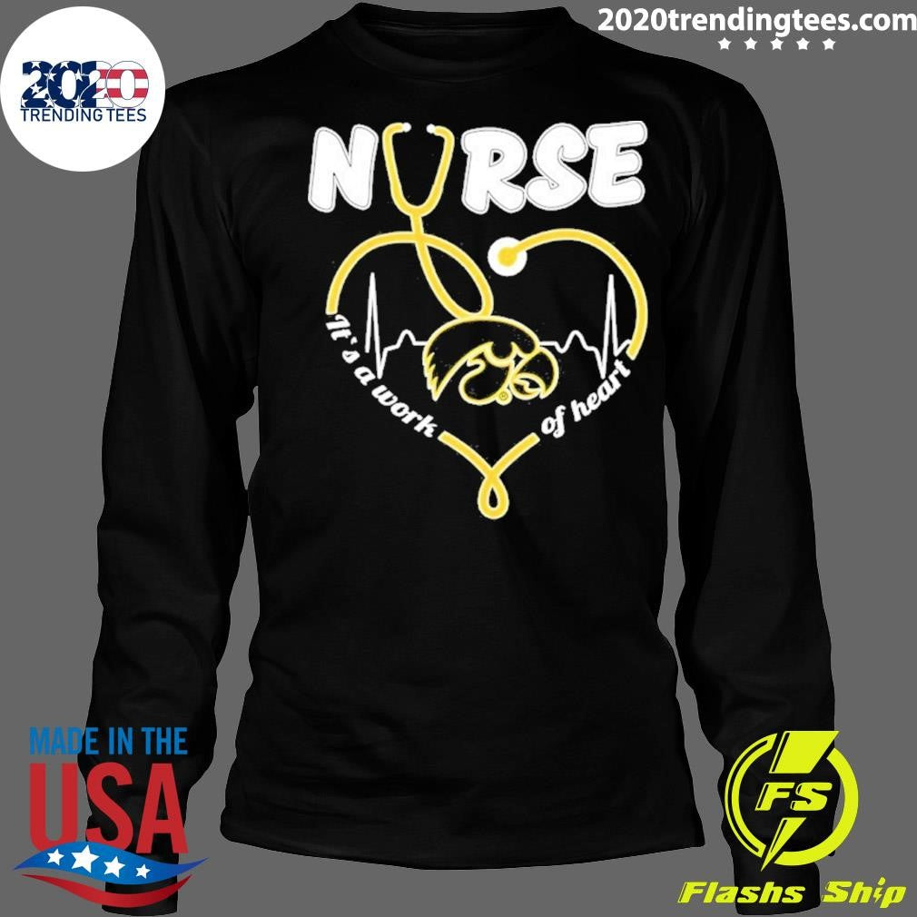 Iowa Hawkeyes Heartbeat 2026 Nurse It’s A Work Of Heart Shirt