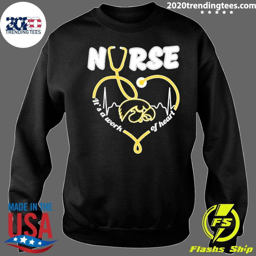 Iowa Hawkeyes Heartbeat 2026 Nurse It’s A Work Of Heart Shirt