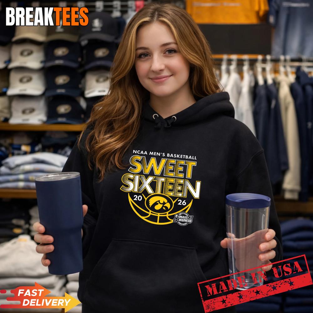 Iowa Hawkeyes Men’s Basketball 2026 Sweet Sixteen Shirt