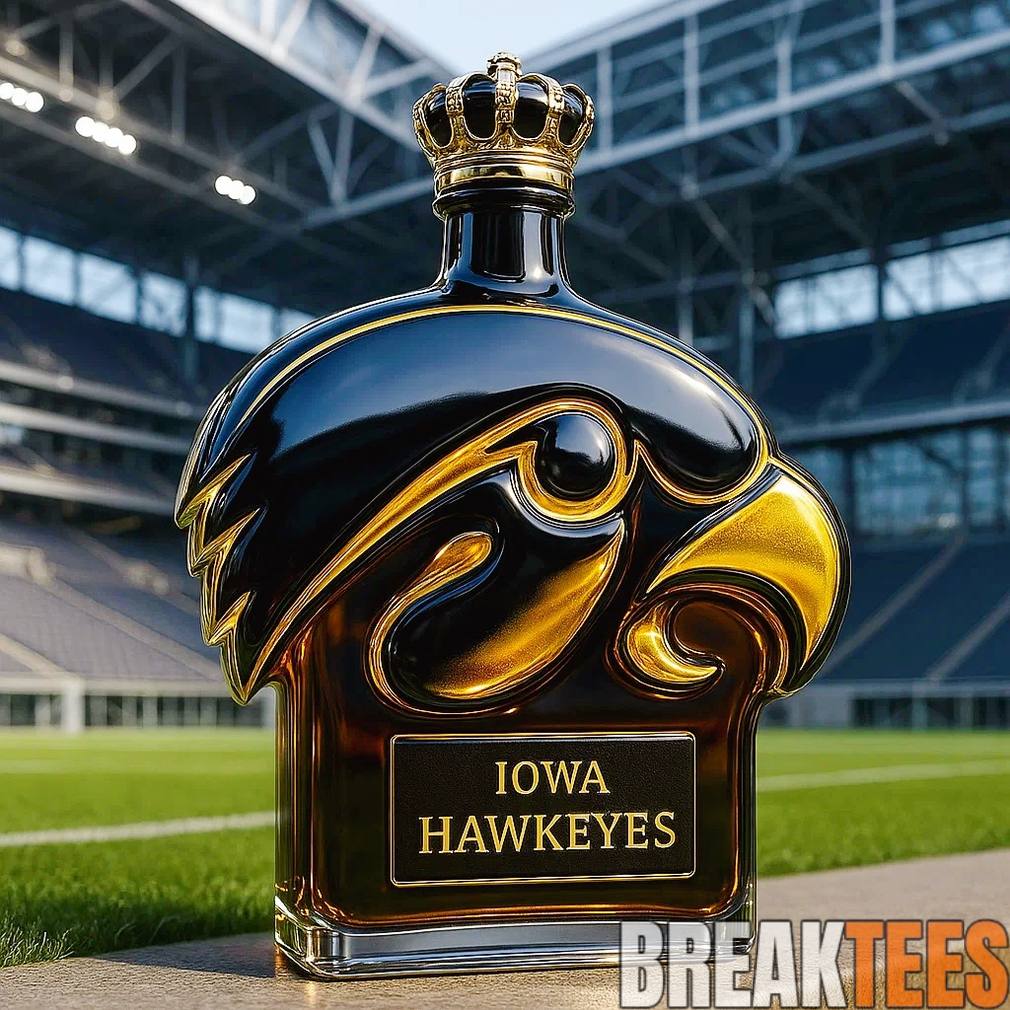 Iowa Hawkeyes Whiskey Bottle