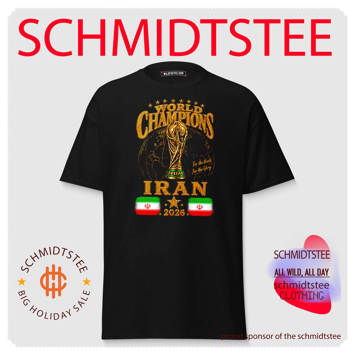 Iran 2026 World Champions For The World For The Glory shirt