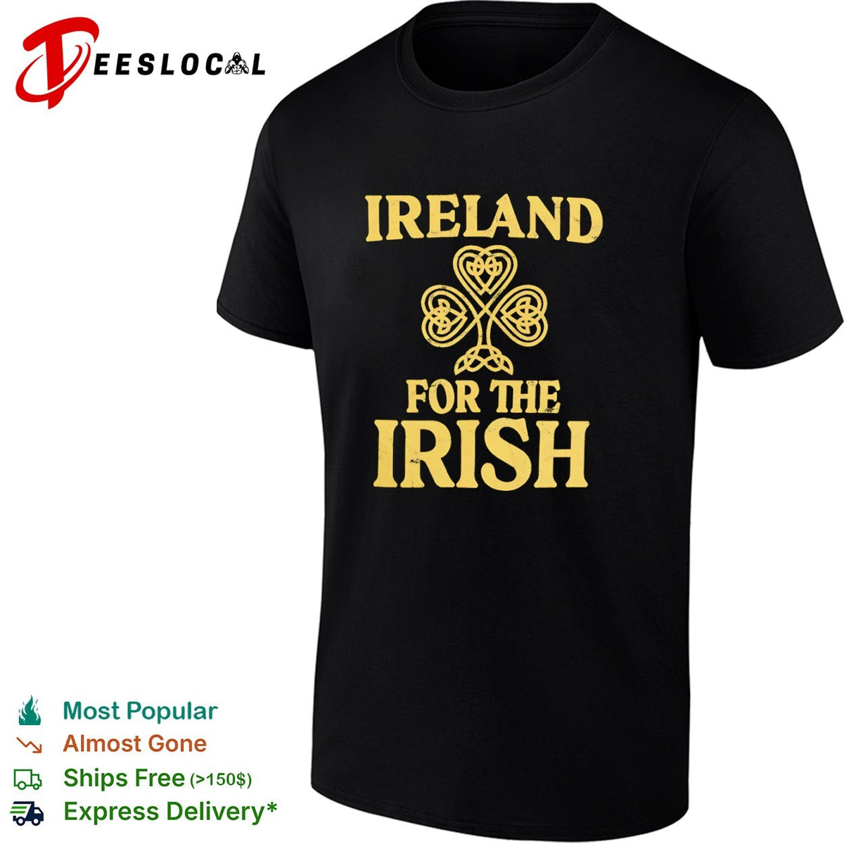 Ireland for the Irish Celtic Shamrock shirt