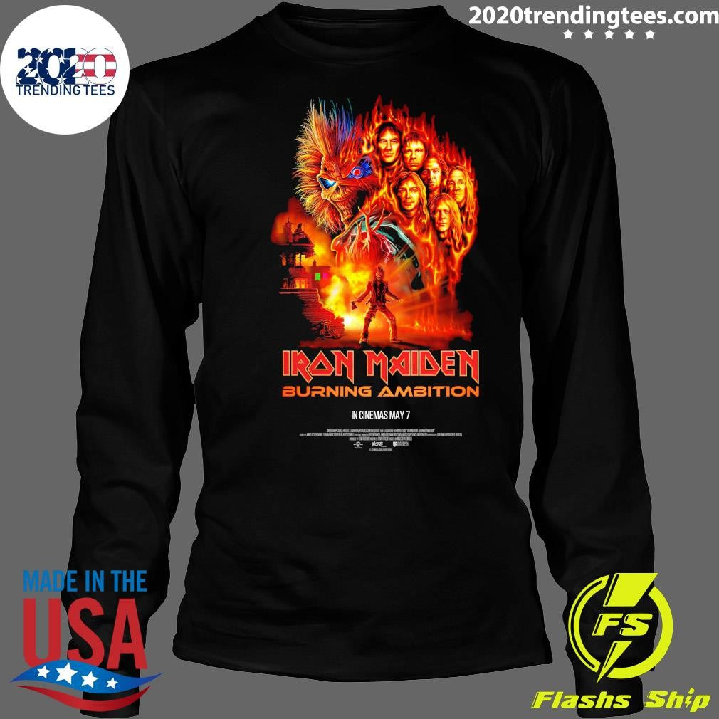 Iron Maiden Burning Ambition In Cinemas May 7, 2026 Shirt