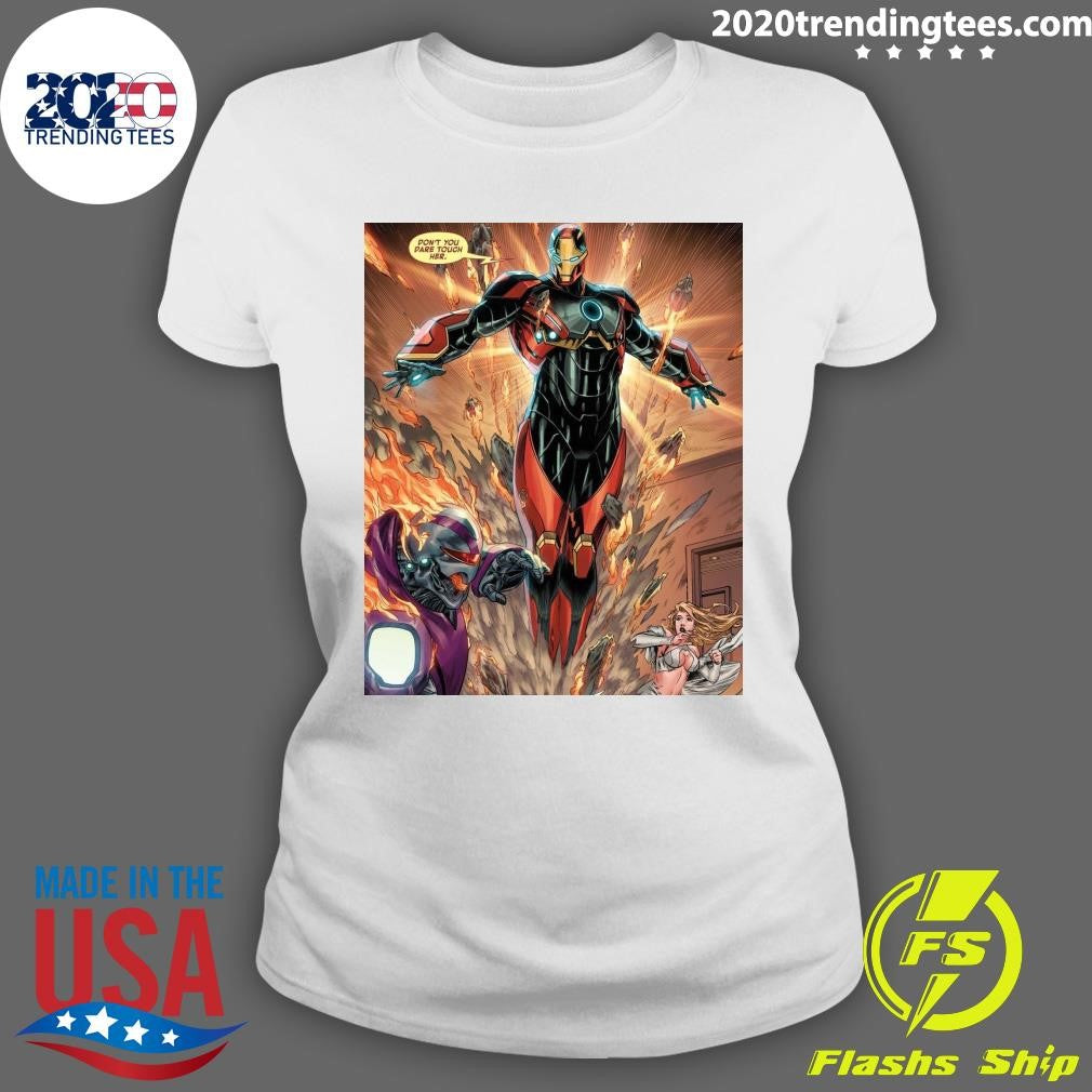 IronMan and Emma Frost Don’t You Dare Touch Her Shirt