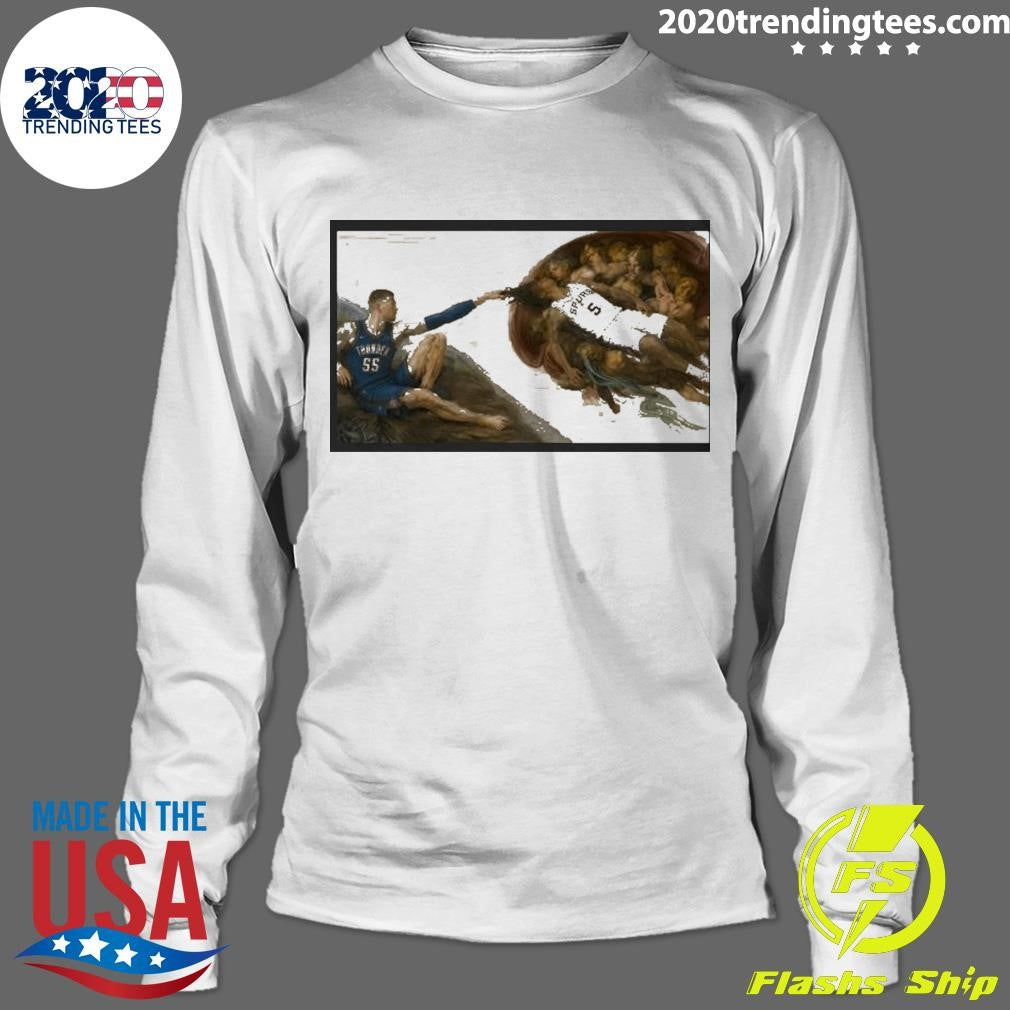 Isaiah Hartenstein Oklahoma City Thunder Stephon Castle San Antonio Spurs The Creation Of Adam Shirt