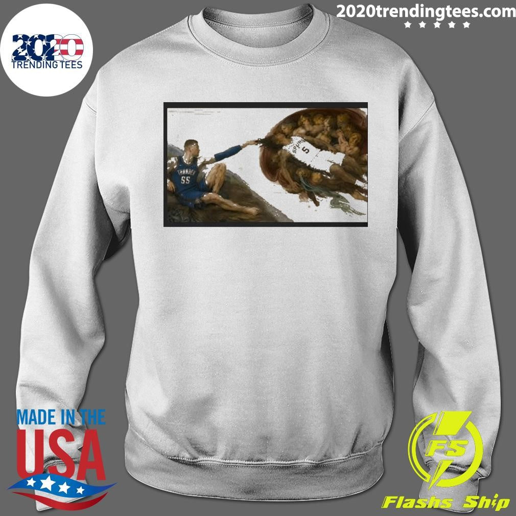 Isaiah Hartenstein Oklahoma City Thunder Stephon Castle San Antonio Spurs The Creation Of Adam Shirt