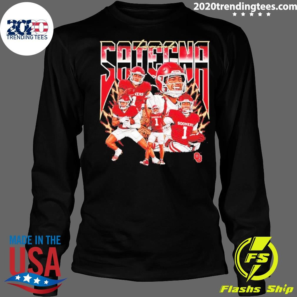 Isaiah Sategna Iii Oklahoma Sooners Football Collage Graphic Shirt