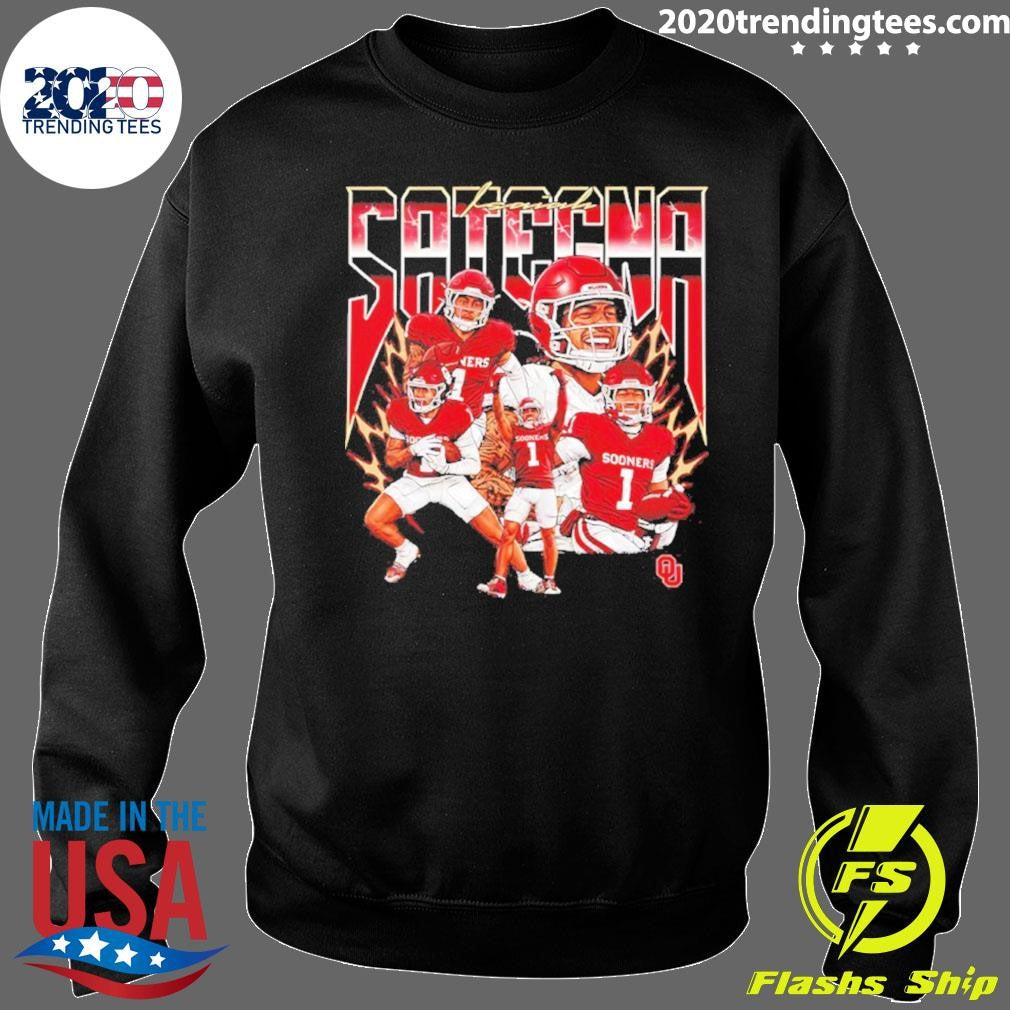 Isaiah Sategna Iii Oklahoma Sooners Football Collage Graphic Shirt