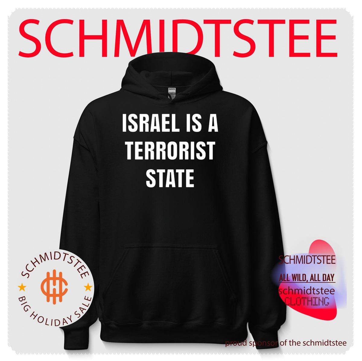 Israel is a terrorist state political statement shirt