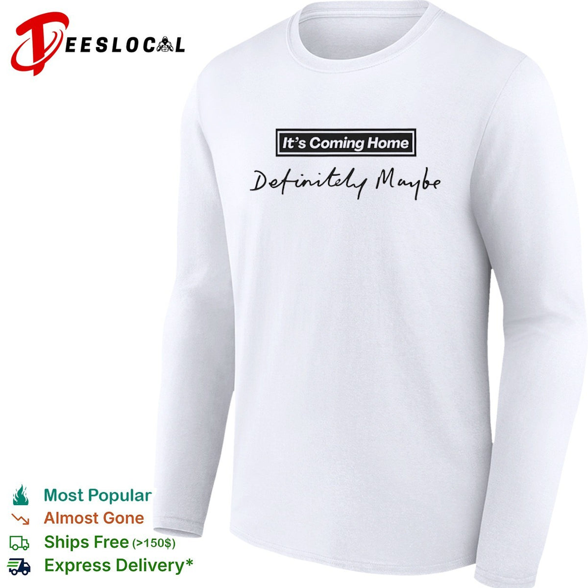 It is Coming Home Definitely Maybe England Football Soccer shirt