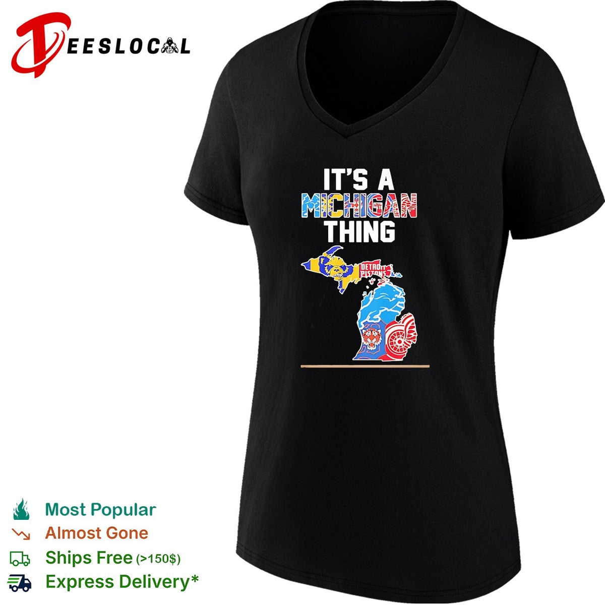 It is a Michigan thing Detroit Pistons Lions Tigers Red Wings and Wolverines shirt