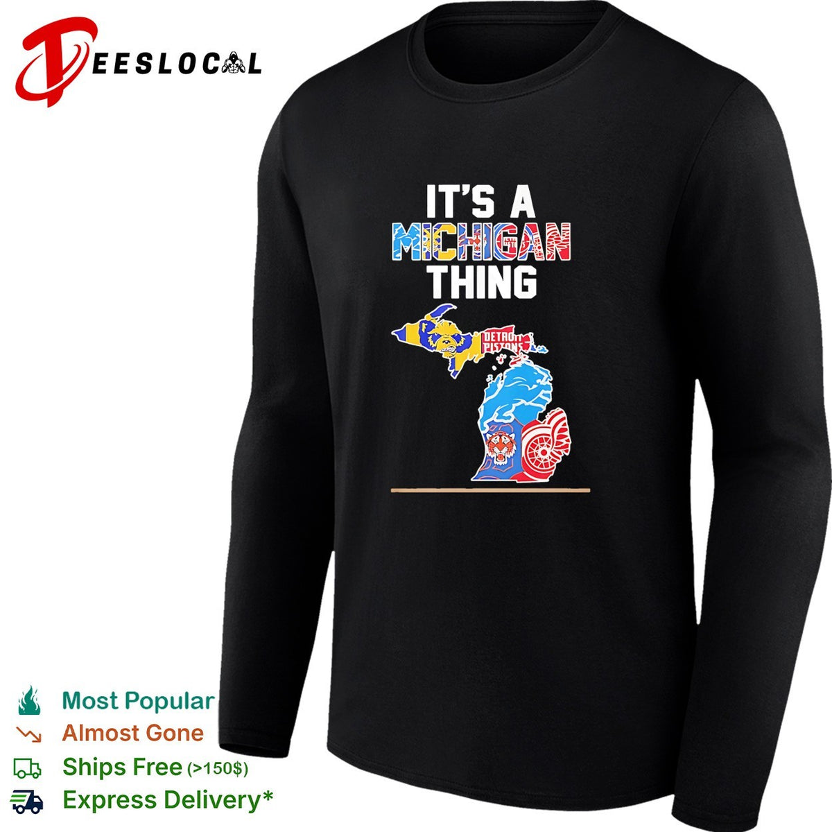 It is a Michigan thing Detroit Pistons Lions Tigers Red Wings and Wolverines shirt