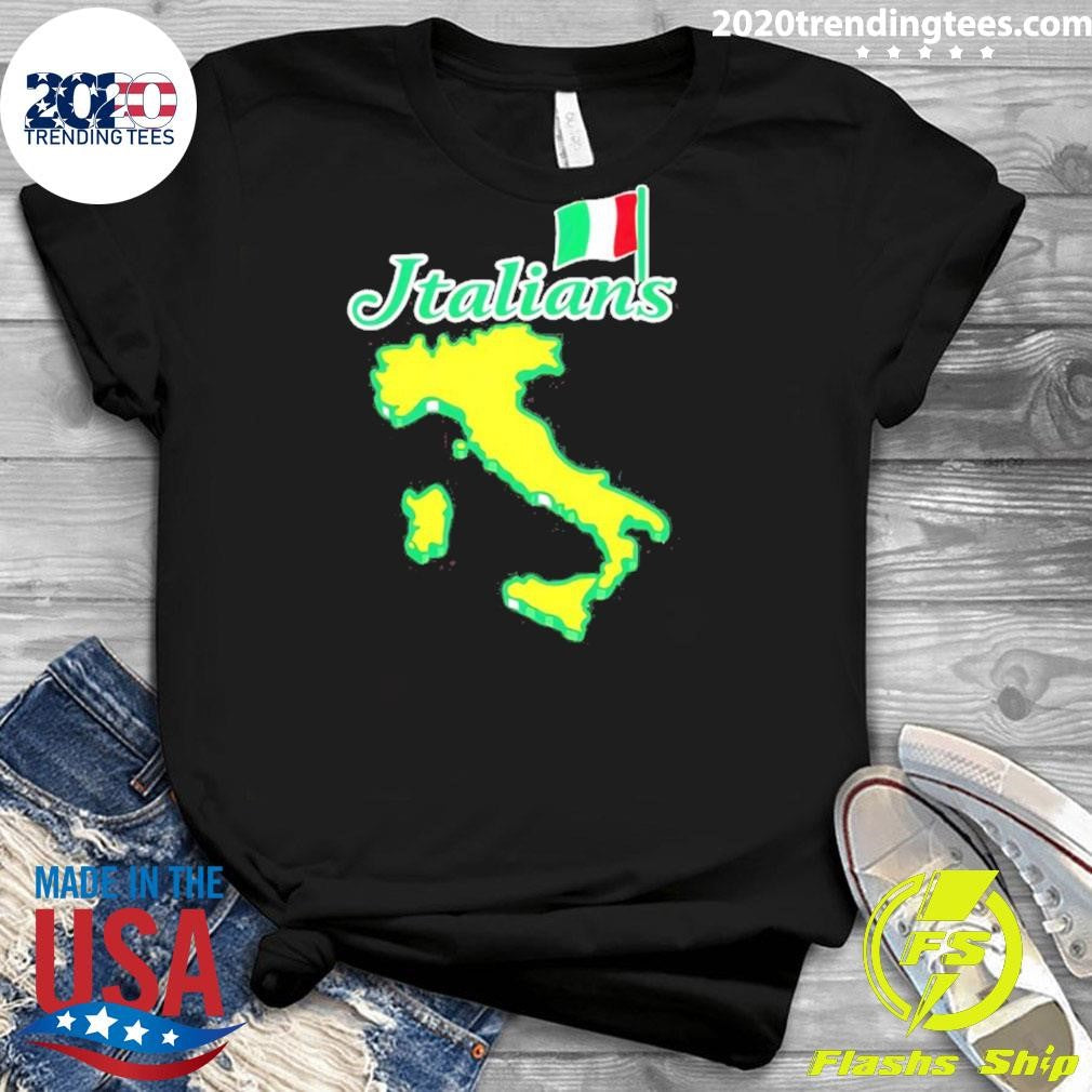 Italians Golf Italy Map And Flag Shirt