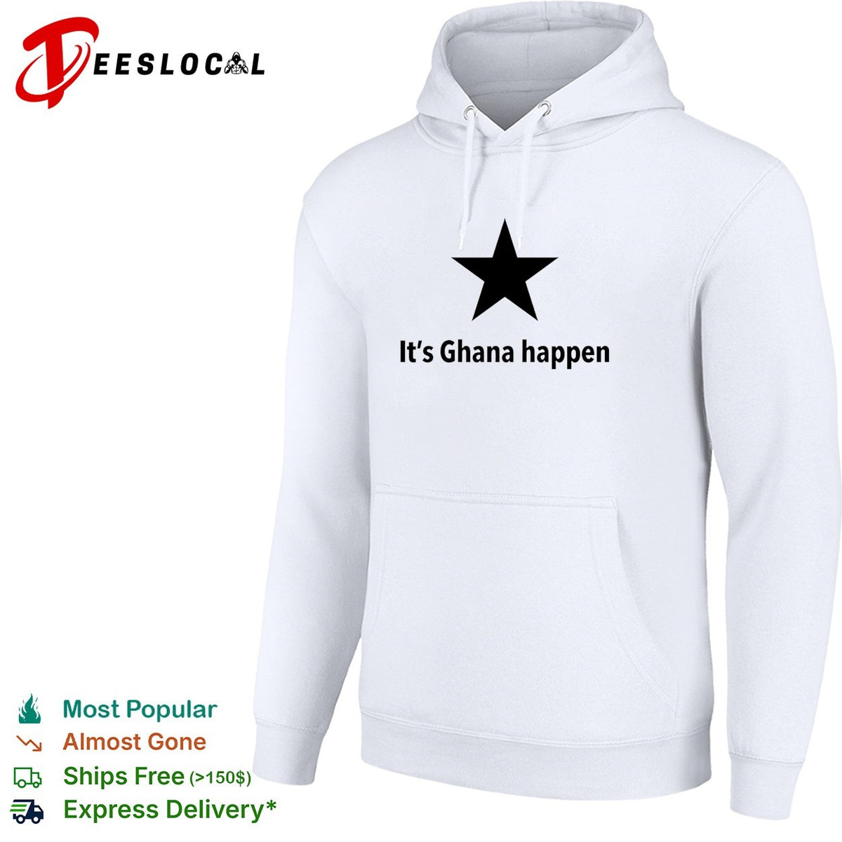 It’s Ghana happen Black Star Ghana National Football Team Patriotic Quote shirt