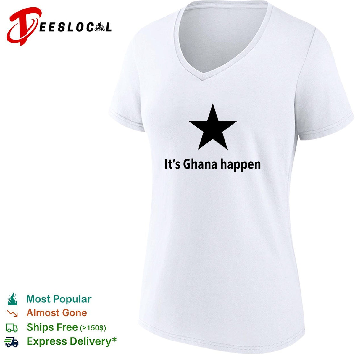It’s Ghana happen Black Star Ghana National Football Team Patriotic Quote shirt