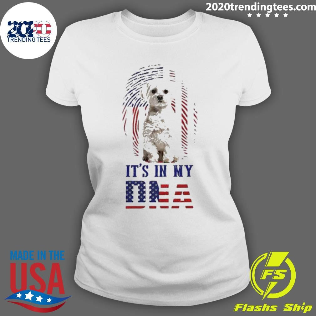 It’s In My Dna Dog American Flag Shirt
