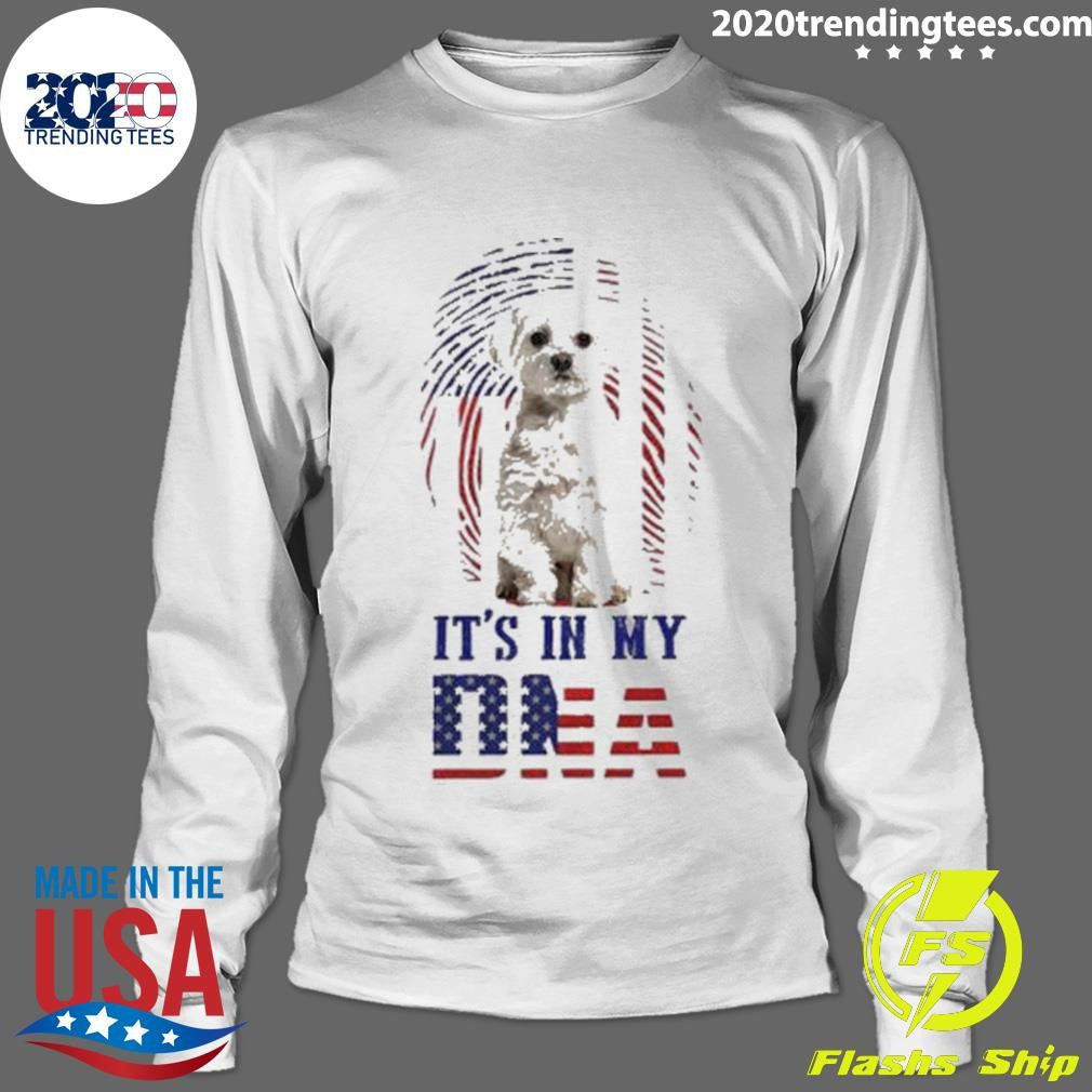 It’s In My Dna Dog American Flag Shirt