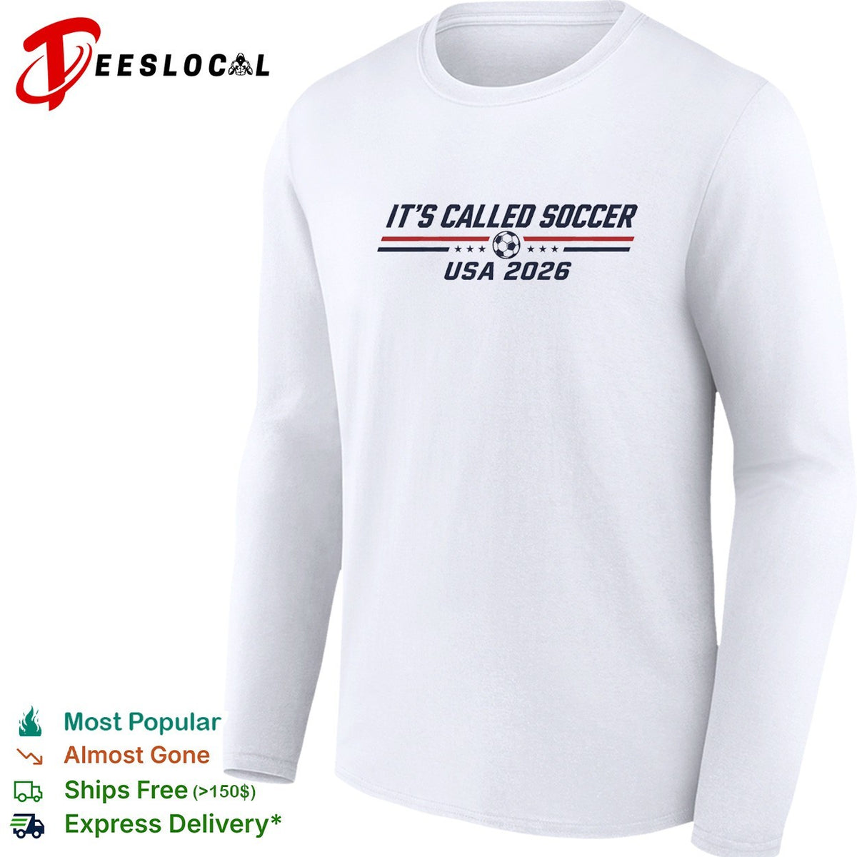 It’s called soccer USA 2026 World Cup typography shirt