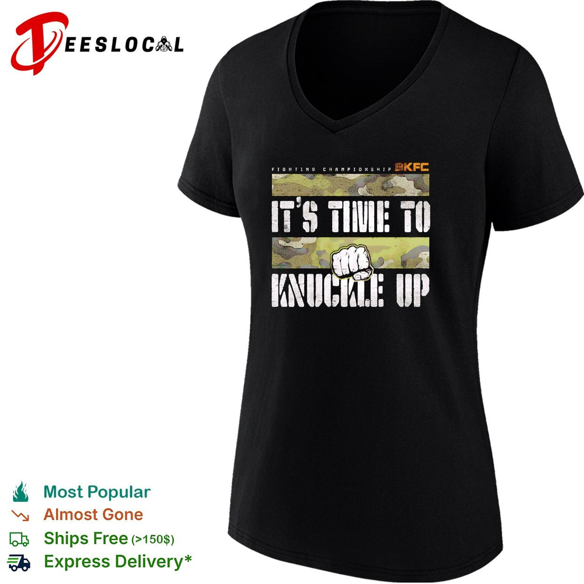 It’s time to knuckle up camouflage fist bare knuckle fighting championship shirt