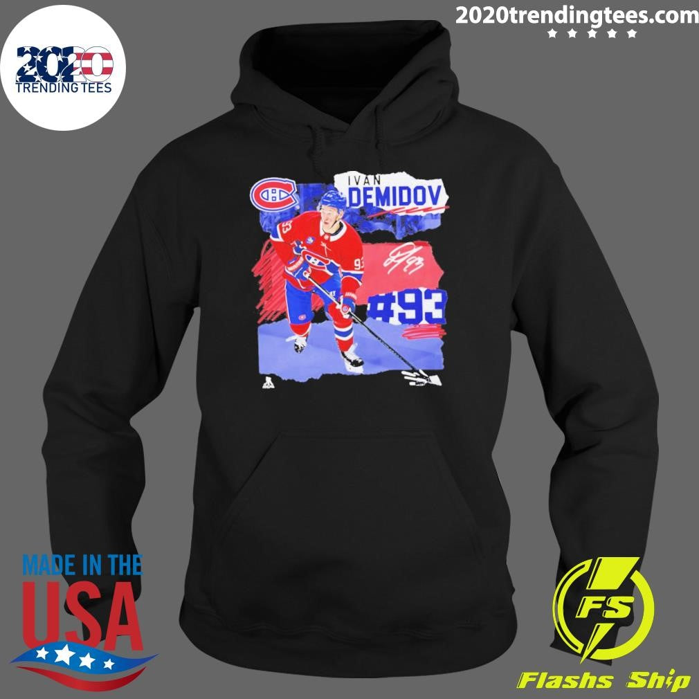 Ivan Demidov Montreal Canadiens Hockey Ice Signature Shirt