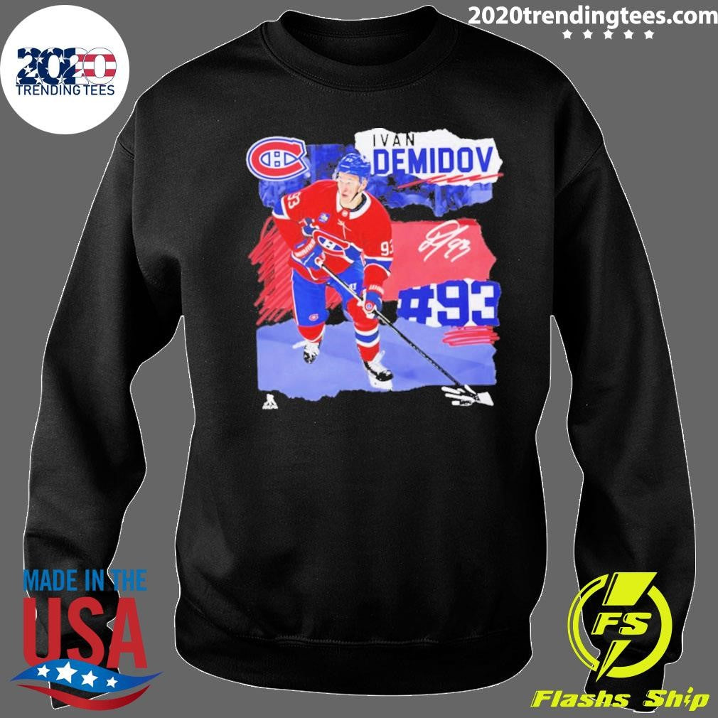 Ivan Demidov Montreal Canadiens Hockey Ice Signature Shirt