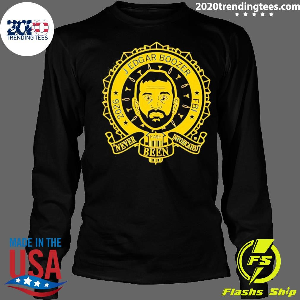 J Edgar Boozer Fbi 2026 Never Been Intoxicated Retro Shirt