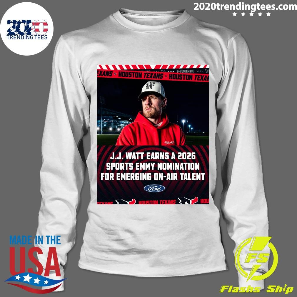 J.J. Watt Earns A 2026 Sports Emmy Nomination For Emerging On-Air Talent Shirt