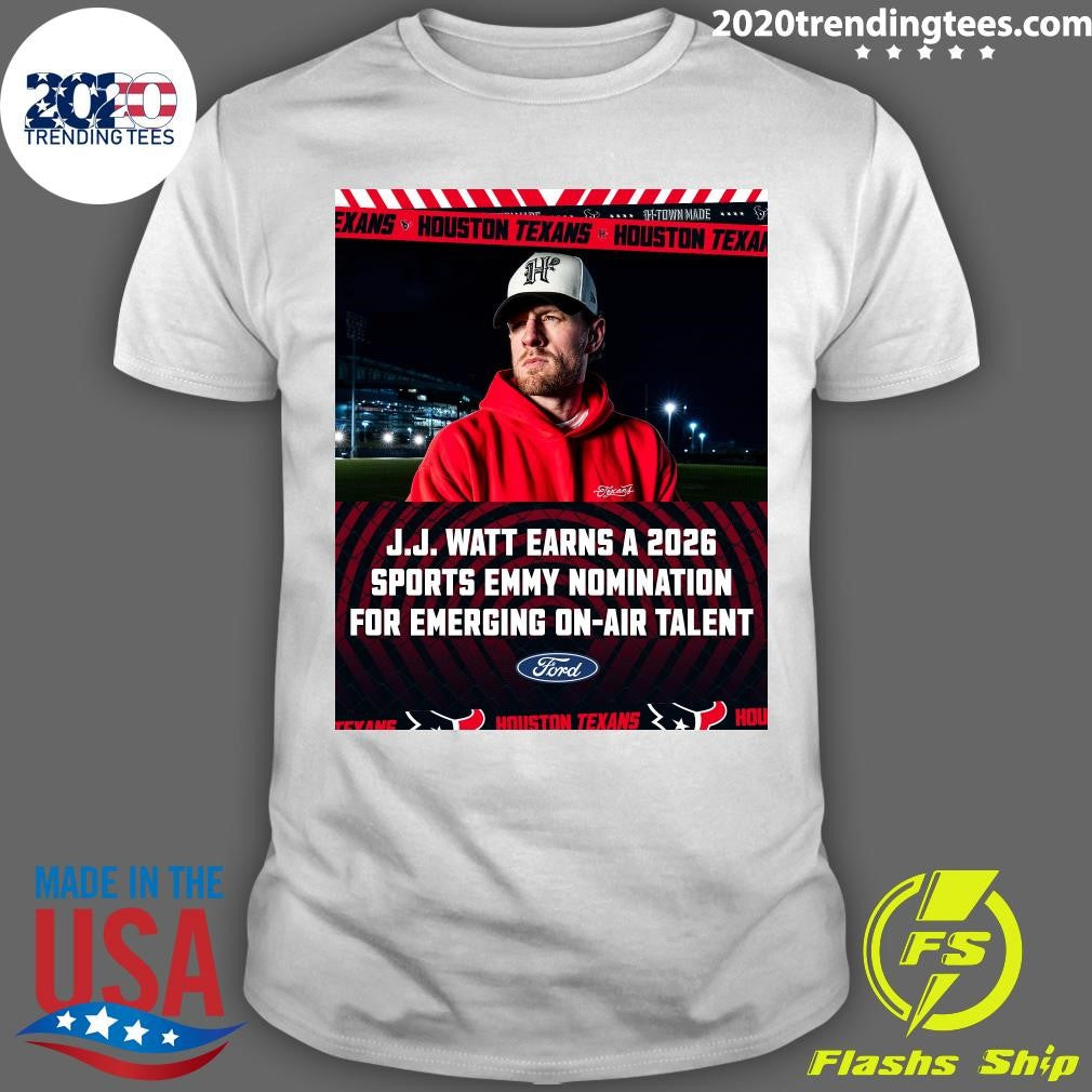 J.J. Watt Earns A 2026 Sports Emmy Nomination For Emerging On-Air Talent Shirt