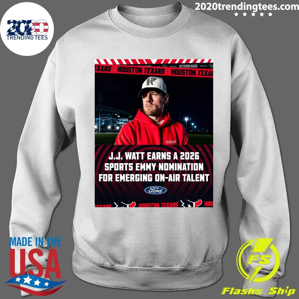 J.J. Watt Earns A 2026 Sports Emmy Nomination For Emerging On-Air Talent Shirt