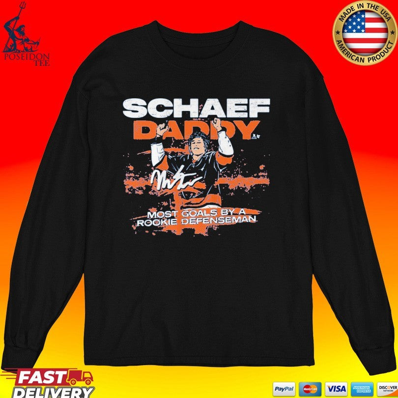 Matthew Schaefer Daddy Most Goals By A Rookie Defenseman Goal Record T-shirt
