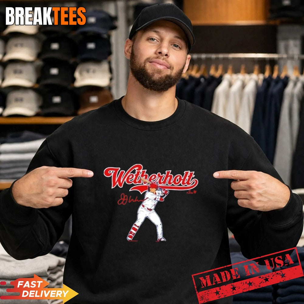 JJ Wetherholt St Louis Cardinals Signature Graphic T-Shirt