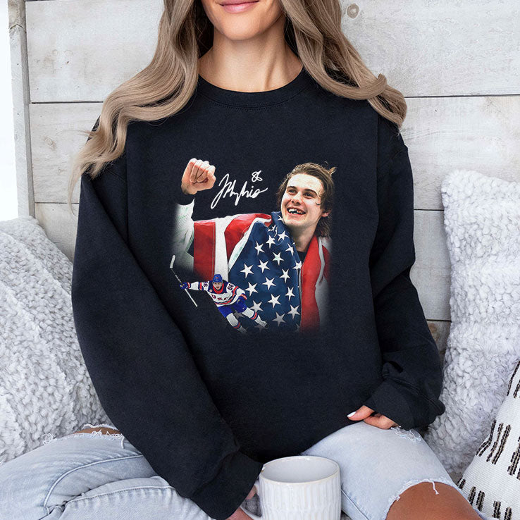 Jack Hughes Golden Goal T Shirt