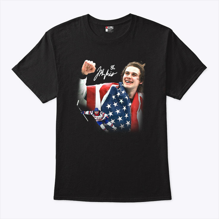 Jack Hughes Golden Goal T Shirt