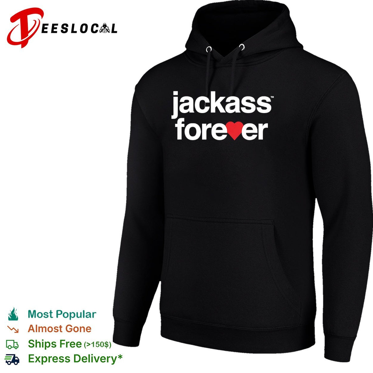 Jackass Forever heart logo shirt