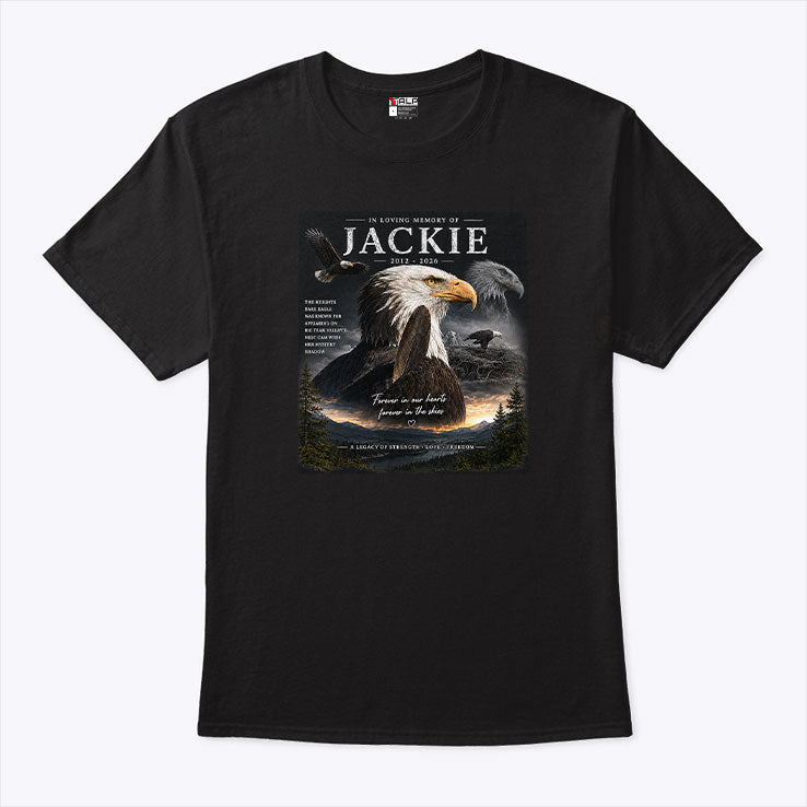 Jackie Big Bear Bald Eagle Memorial In Loving Memory Eagle RIP Jackie 2012-2026 T Shirt