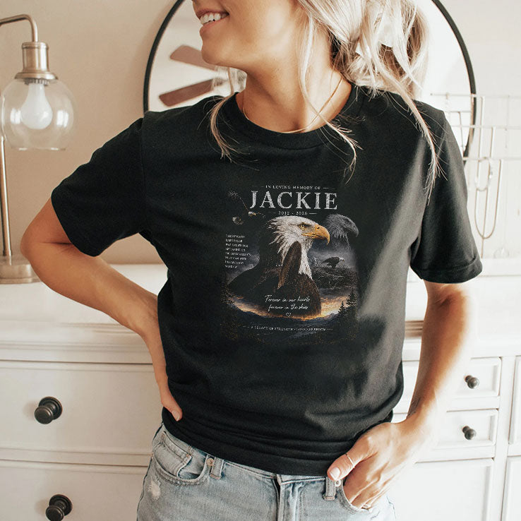 Jackie Big Bear Bald Eagle Memorial In Loving Memory Eagle RIP Jackie 2012-2026 T Shirt