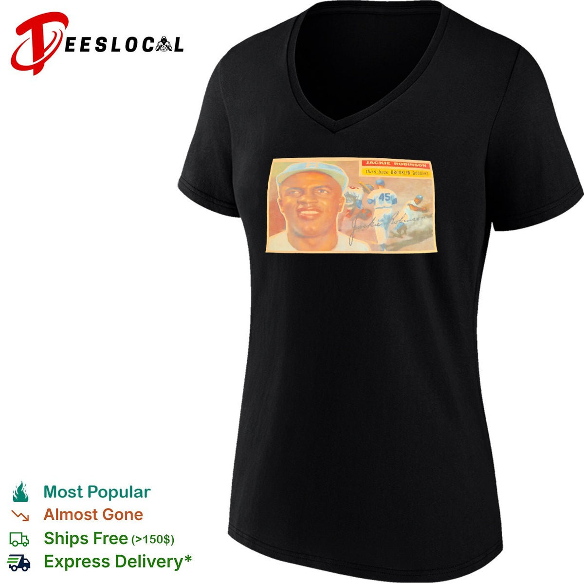 Jackie Robinson Brooklyn Dodgers MLB vintage shirt