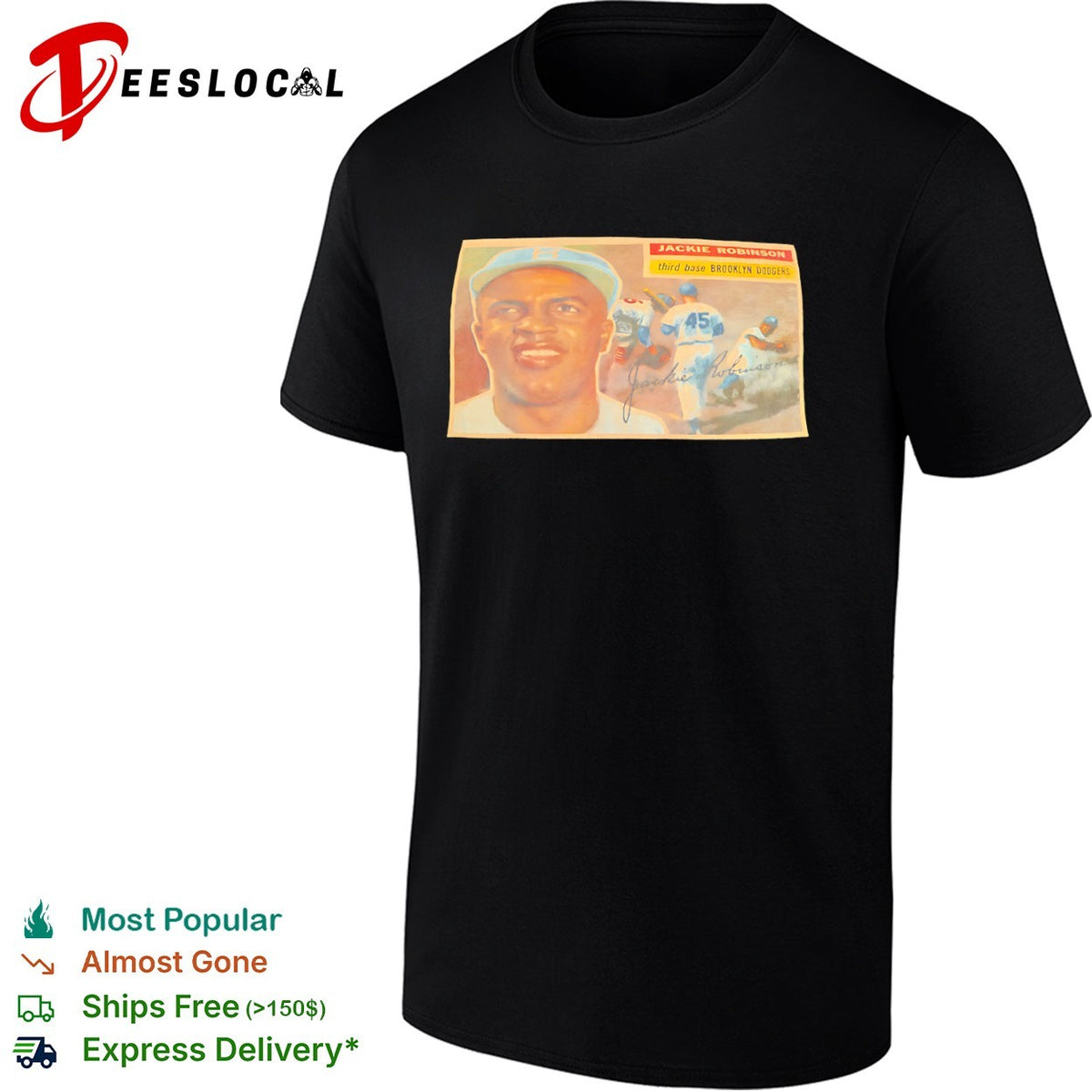 Jackie Robinson Brooklyn Dodgers MLB vintage shirt