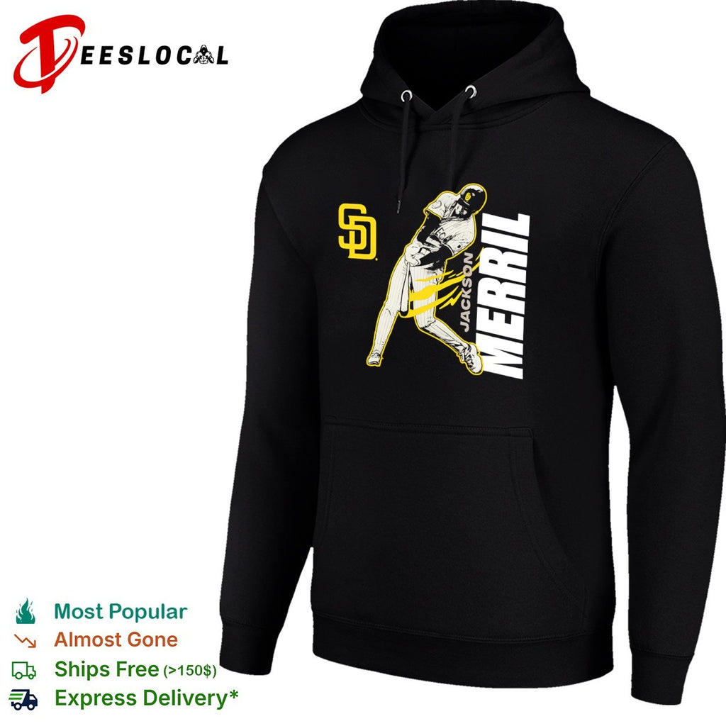 Jackson Merrill San Diego Padres SD swinging shirt