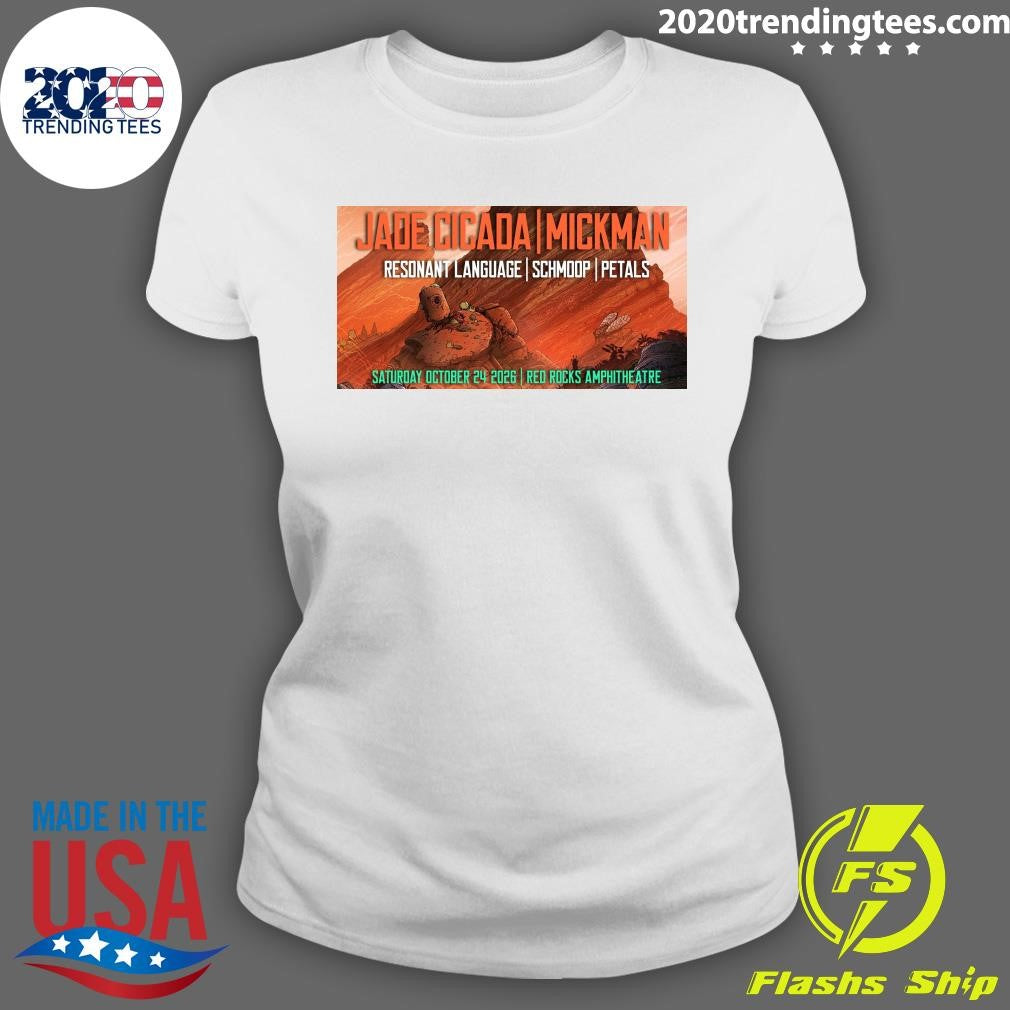 Jade Cicada And Mickman October 24 2026 Red Rocks Amphitheatre Show Shirt