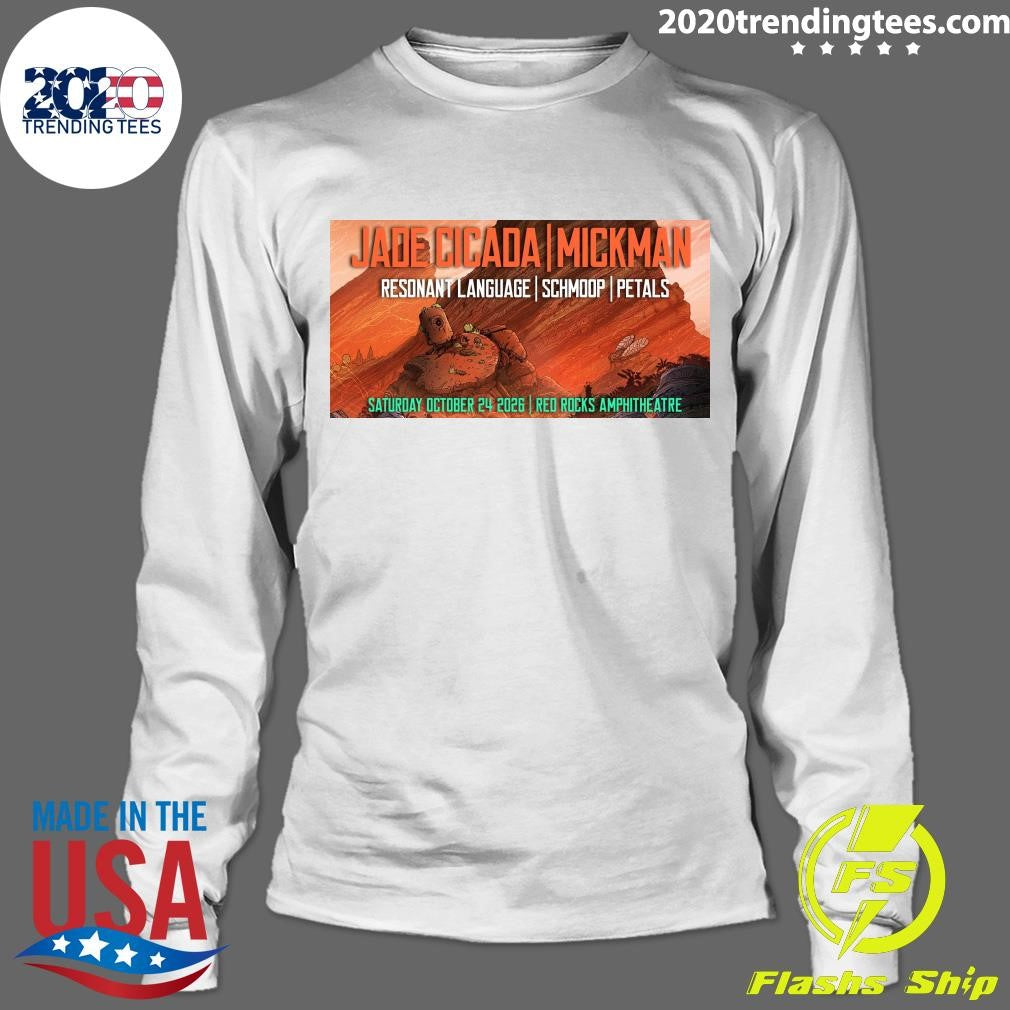 Jade Cicada And Mickman October 24 2026 Red Rocks Amphitheatre Show Shirt