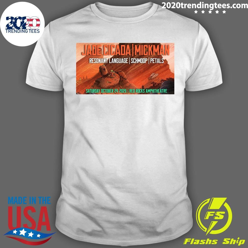 Jade Cicada And Mickman October 24 2026 Red Rocks Amphitheatre Show Shirt