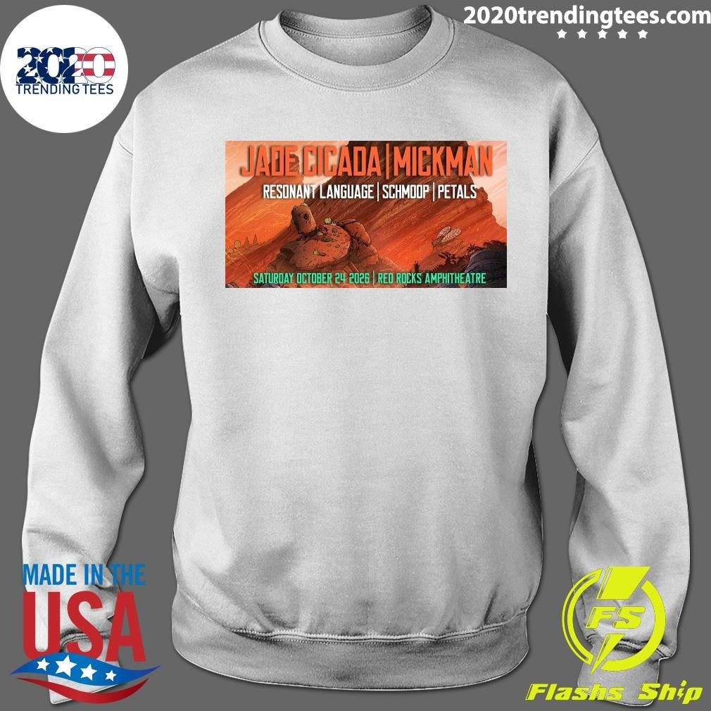 Jade Cicada And Mickman October 24 2026 Red Rocks Amphitheatre Show Shirt