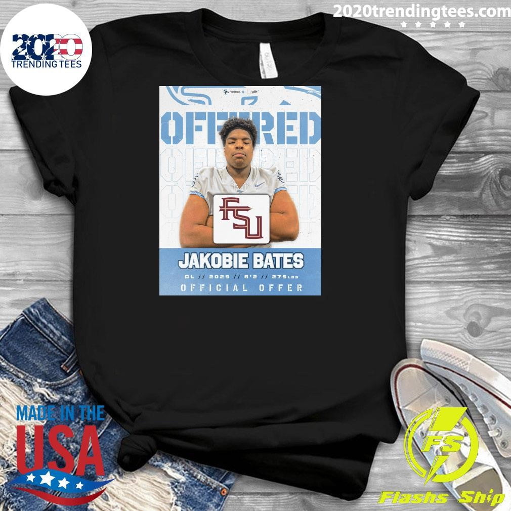 Jag Nation Congrats go out to our 28 DL Jakobie Bates for earning an offer from FSU Shirt